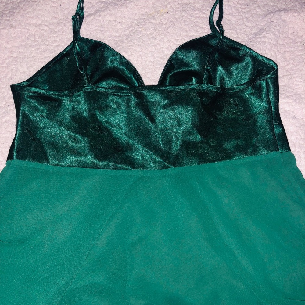 Victoria’s Secret Forest Green Vintage Sheer Babydoll Slip – Sexy & Elegant - Picture 3 of 4